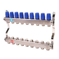 Коллекторная группа 1*3/4" 9 вых. MVI MS.409.06