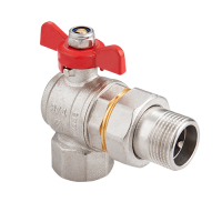 Кран с полусгоном угл. 1" MVI Premium BV.522.06