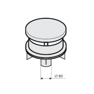 Окончание вертикальное 100/60 Protherm (SM1D)