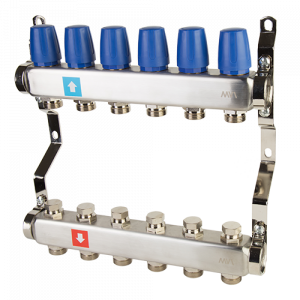 Коллекторная группа 1*3/4" 6 вых. MVI MS.406.06